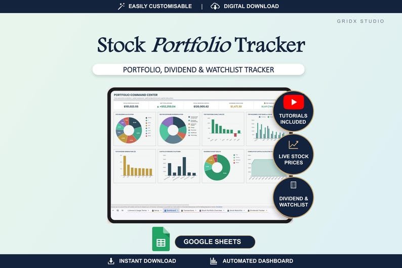 Investment Tracker for Google Sheets and Excel
